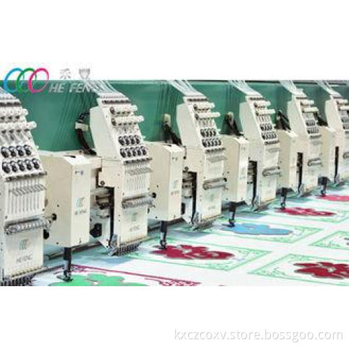 Mixed Chenille And Flat Computerized Embroidery Machine , S